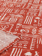 Gamathi 1 Double Bed Sheet & 2 Pillow Covers + 2 Pillow Filler (Rust)