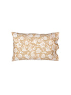 Genda Phool 1 Double Bed Sheet & 2 Pillow Covers + 2 Pillow Filler (Beige)