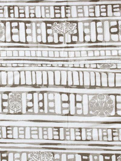 Sanchi Grey Bedsheet with Pillow Cover