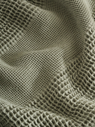 Layer Sponge Cotton Waffle Throw