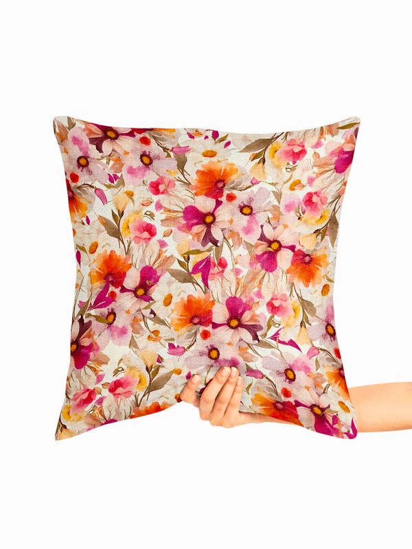 Blossom Whisper Velvet Cushion Cover - Set of 2