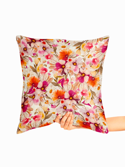 Blossom Whisper Velvet Cushion Cover - Set of 2