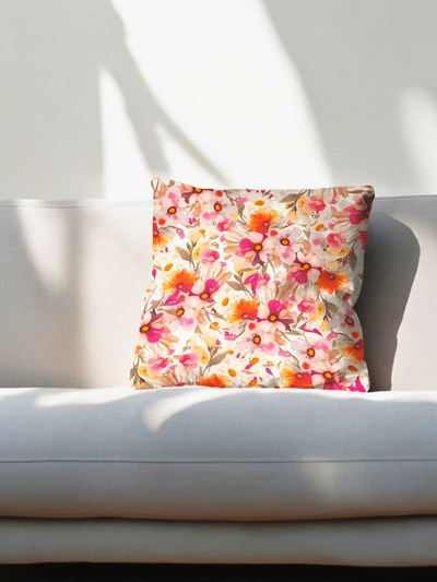 Blossom Whisper Velvet Cushion Cover