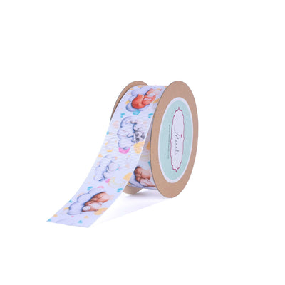 Bear And Fox Animal Print Ribbon