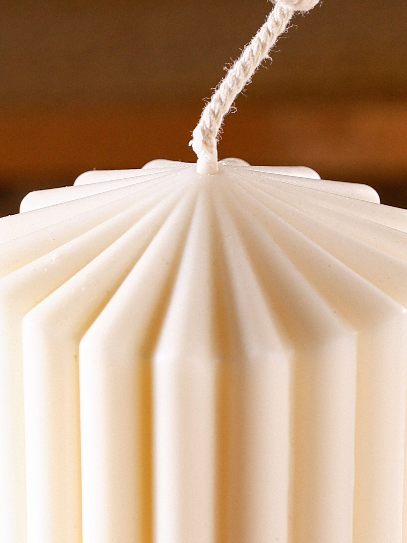 Big Ribbed Pillar Candle