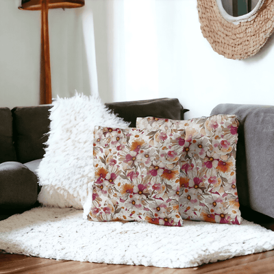 Blossom Whisper Velvet Cushion Cover - Set of 2