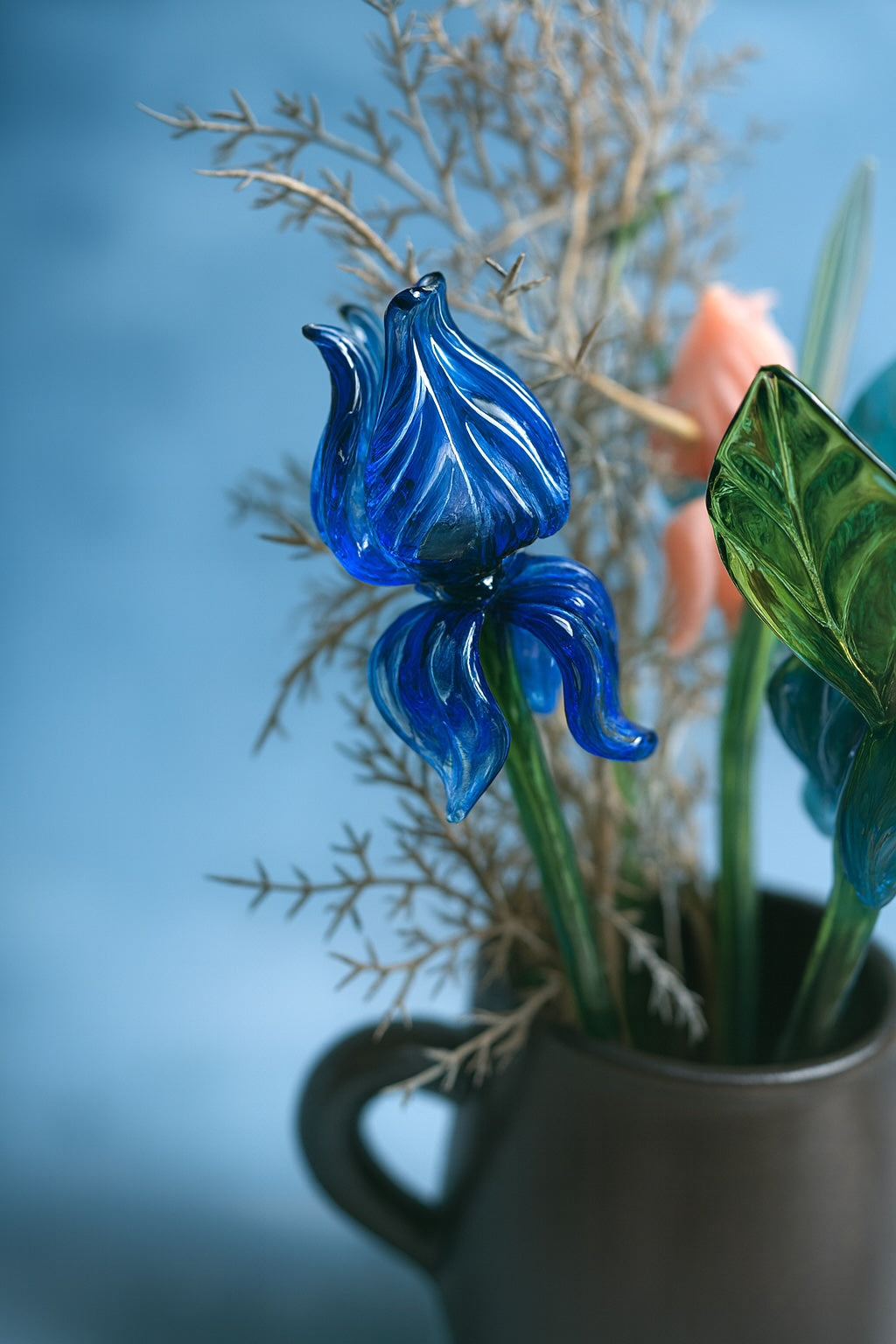 Venetian Rose Glass Flower