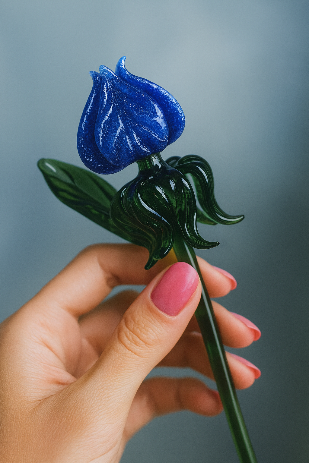 Venetian Rose Glass Flower