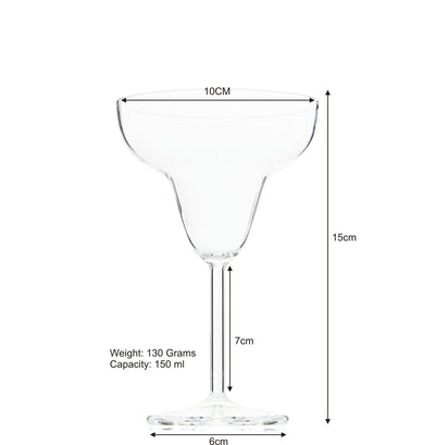 Bombay Sparkle Margarita Designer Glass | Set of 2,4,6