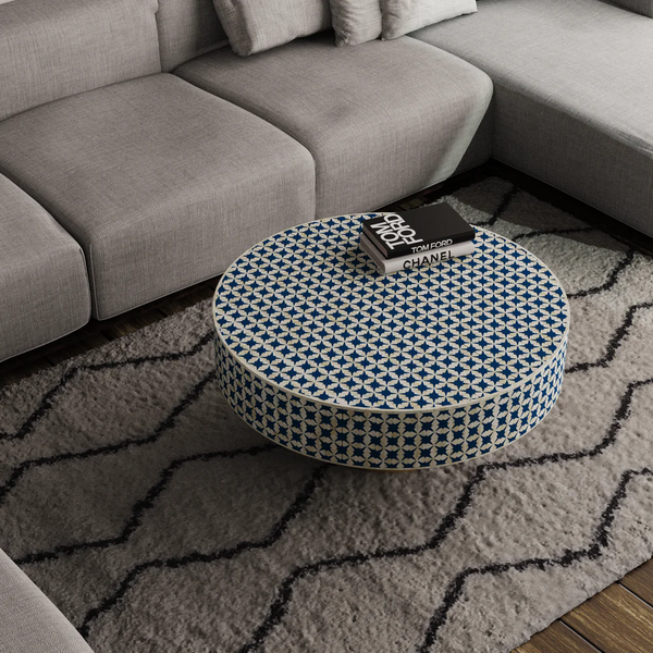 Inlay Round Coffee Table- Liza
