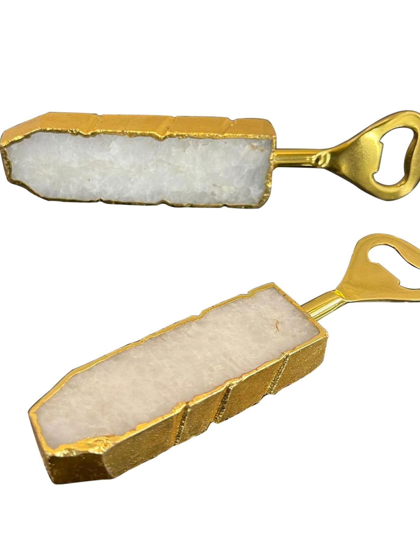 Bottle Opener - Semi Precious Stone - White