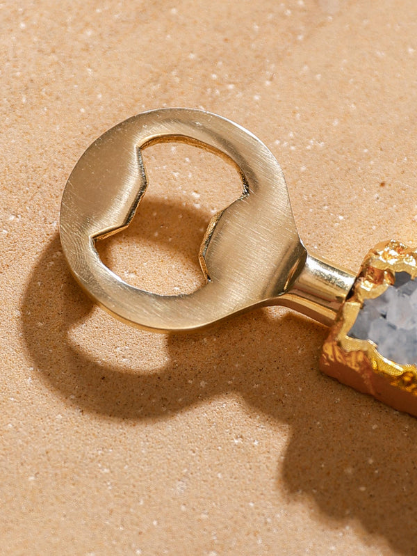 Bottle Opener - Semi Precious Stone Blue Quartz