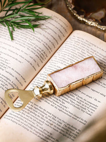 Bottle Opener - Semi Precious Stone Rose Quartz
