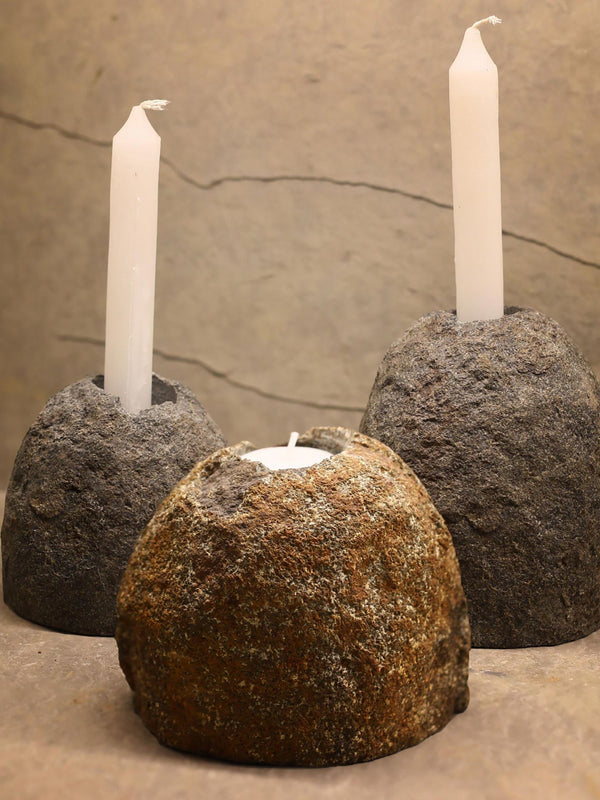 Boulder Tea Light Holder
