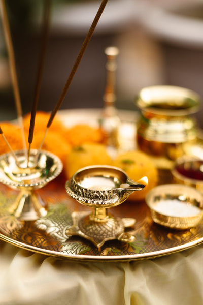 Brass Pooja Thali | Set of 7