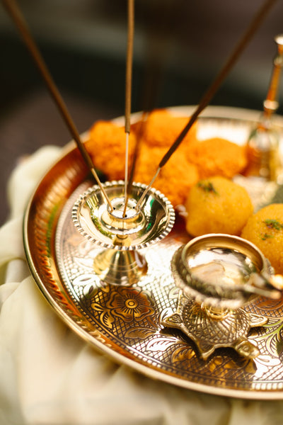 Brass Pooja Thali | Set of 7