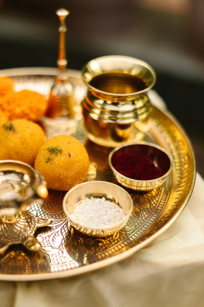 Brass Pooja Thali | Set of 7