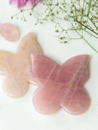 Gua Sha Butterfly Rose Quartz