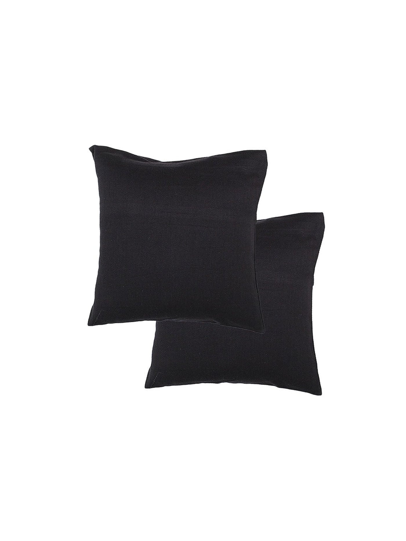 Cushion Cover - The 70S Chevron Cotton 2 - Black-8903773000975