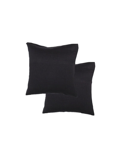 Cushion Cover - The 70S Chevron Cotton 2 - Black-8903773000975