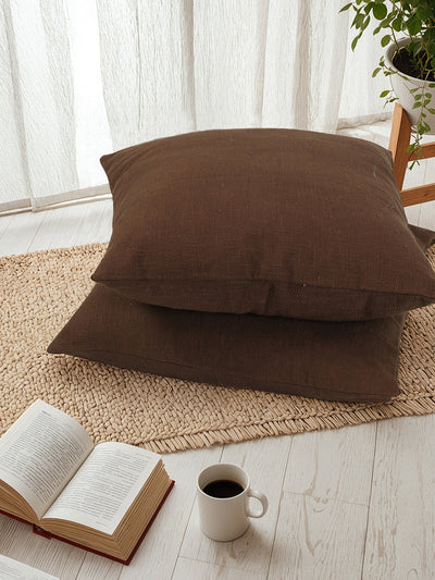 Amodini Set of 2 Cushion Covers (60x60cm) - Brown