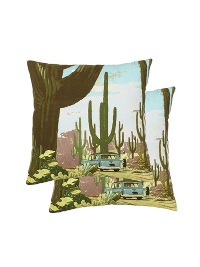 Cushion Cover - Arizona Travel Cotton 2 s-Green-8903773001033
