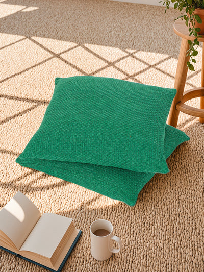 Aravalli Set of 2 Cushion Covers (Green) - 60x60cm