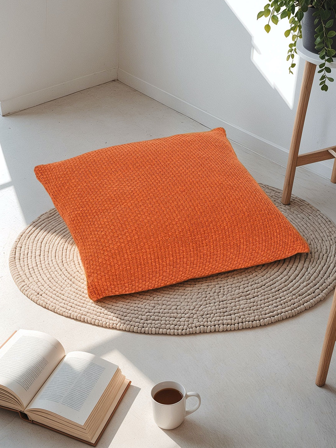 Aravalli Set of 2 Cushion Covers (Rust) - 60x60cm