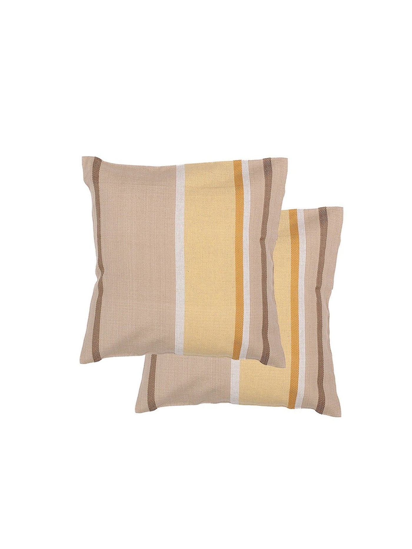 Cushion Cover - The Bar-Code Stripes 100% Cotton 2 s-Beige-8903773001040