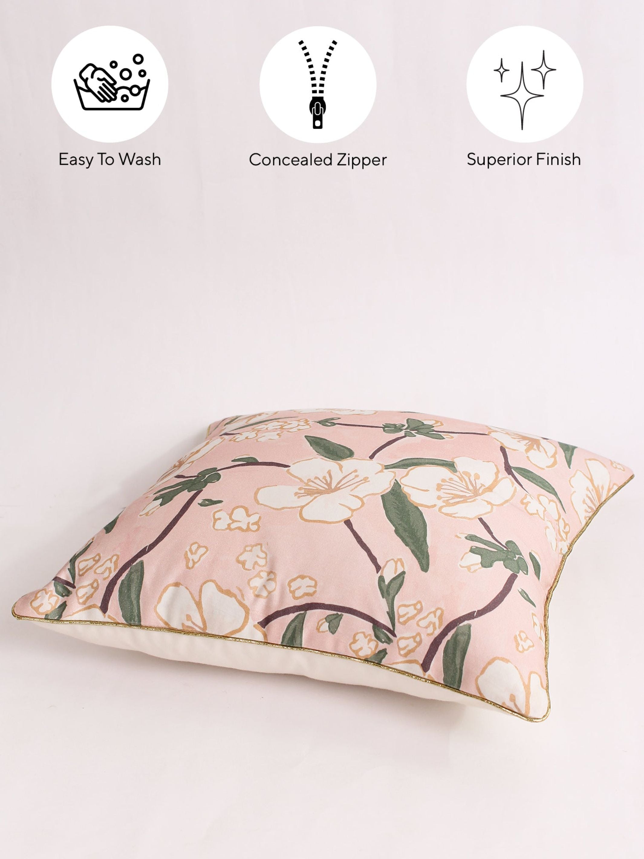 Cushion Cover - Pink Badamwari Set of 2