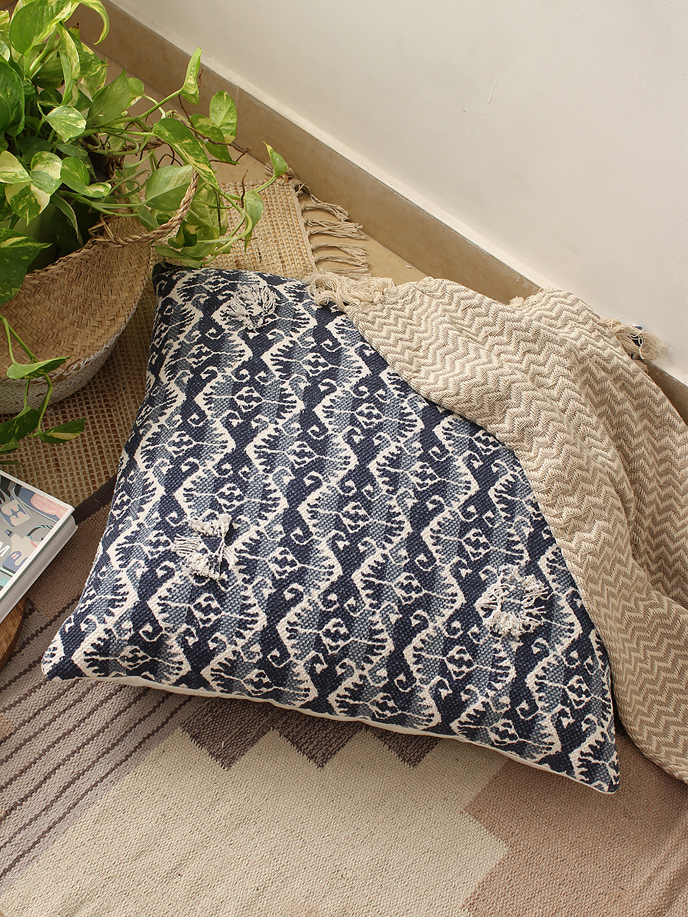 Cushion Cover - Choktha (Blue)