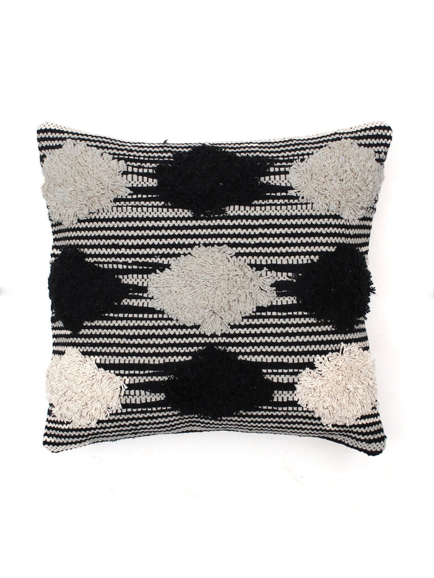 Cushion Cover - Chaukadi (Black)