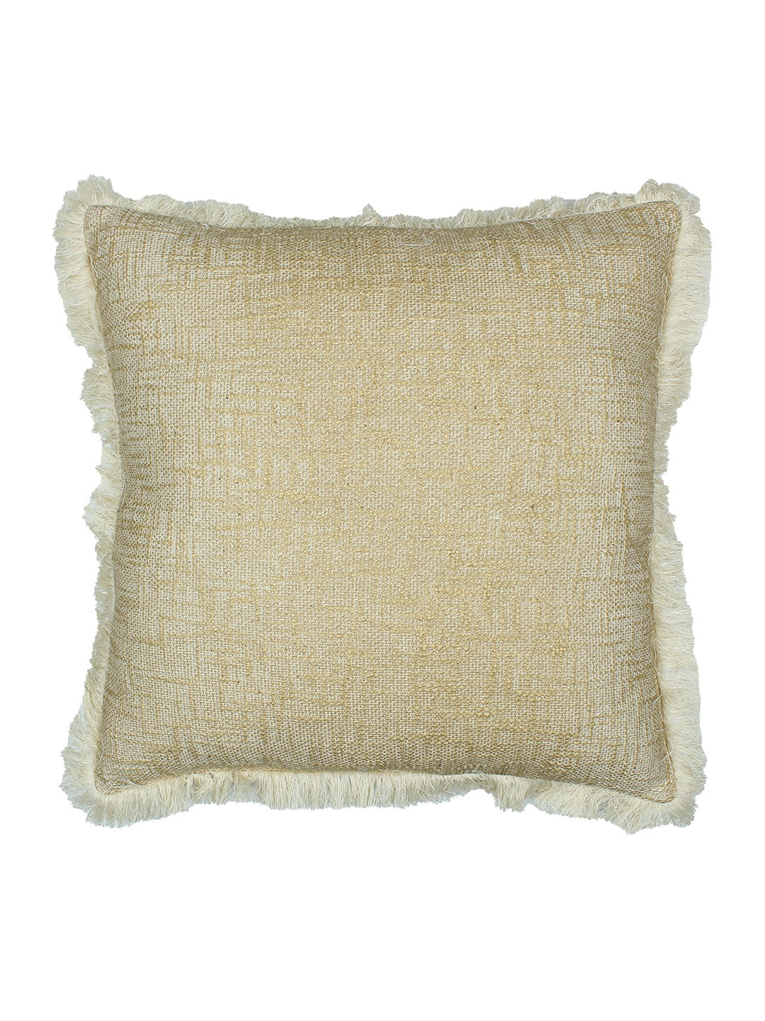 Classic Texture Set Of 2 Cushion Covers - (Yellow) - 50x50cm