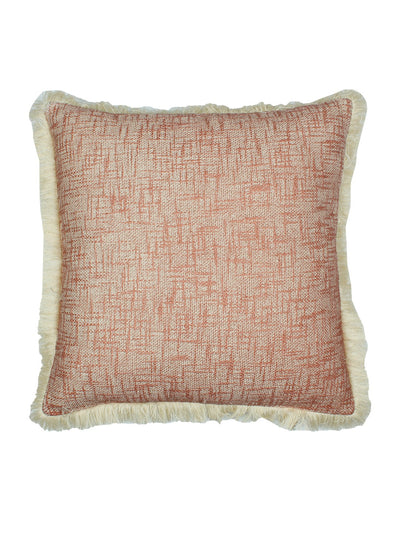 Classic Texture Set Of 2 Cushion Covers - (Rust) - 50x50cm