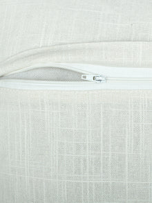 Herringbone Set Of 2 Cushion Covers - (Beige) - 40x40cm