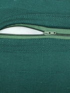 Herringbone Set Of 2 Cushion Covers - (Green) - 40x40cm