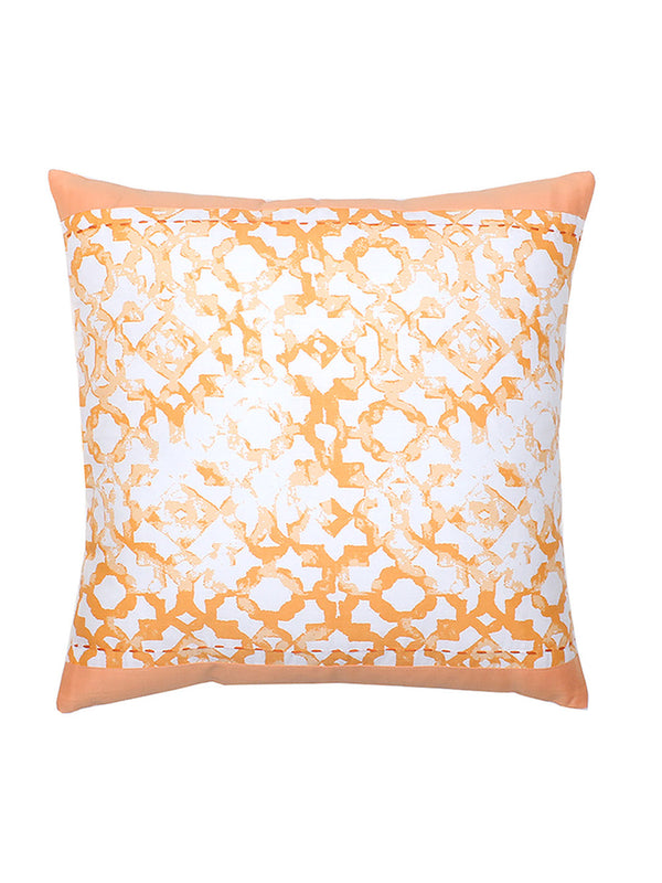 Jaali - Set Of 2 Cushion Covers (Orange) - Large