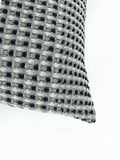 Karakoram Set Of 2 Cushion Cover (Natural/Blue) - 40X40cm