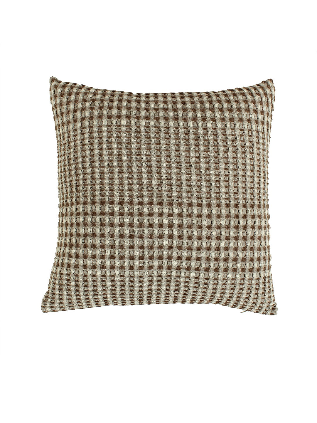 Karakoram Set Of 2 Cushion Cover (Natural/Dark Brown) - 40X40cm