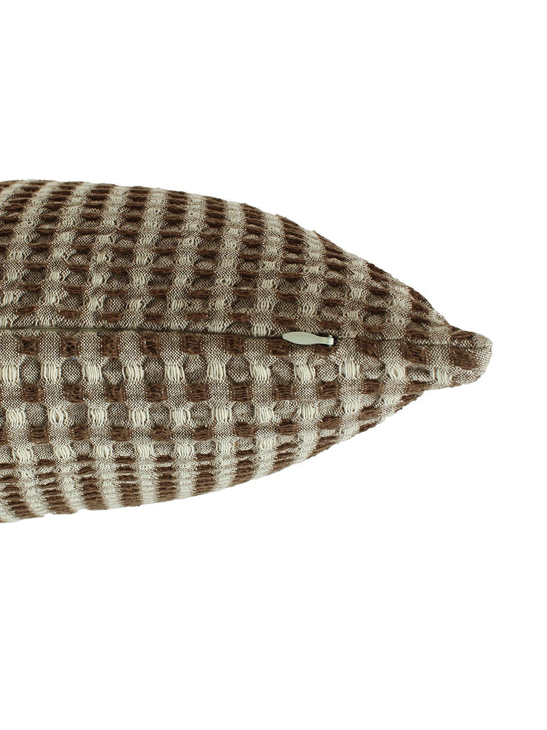 Karakoram Set Of 2 Cushion Cover (Natural/Dark Brown) - 40X40cm