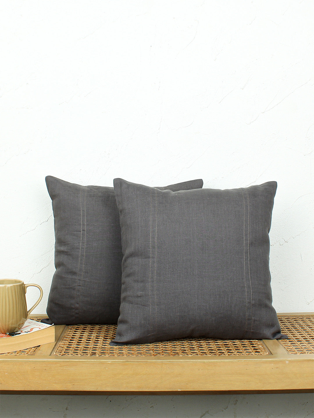 Megh Set Of 2 Cushion Covers - (Blue) - 40x40cm