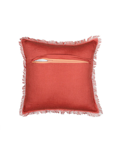 Meher Set Of 2 Cushion Covers - (Rust) - 40x40cm