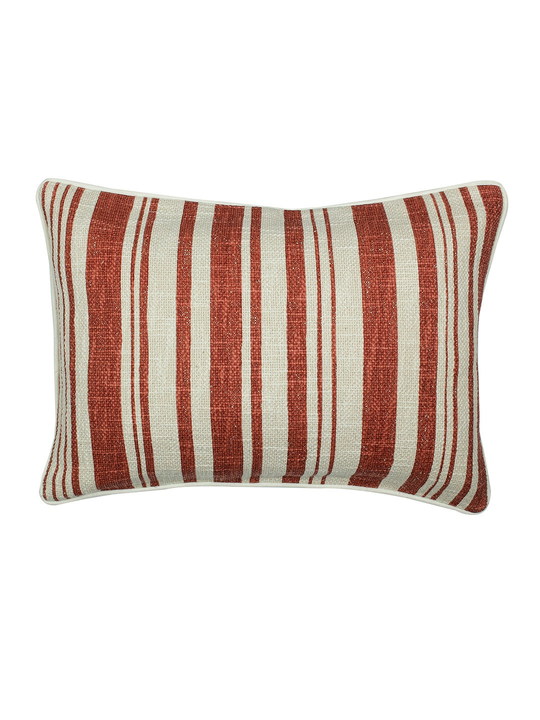 Minimal Stripes Set Of 2 Cushion Covers - (Rust) - 36x50cm