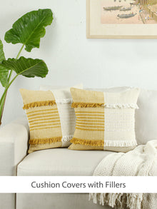 Neerja Set Of 2 Cushion Covers (Yellow)