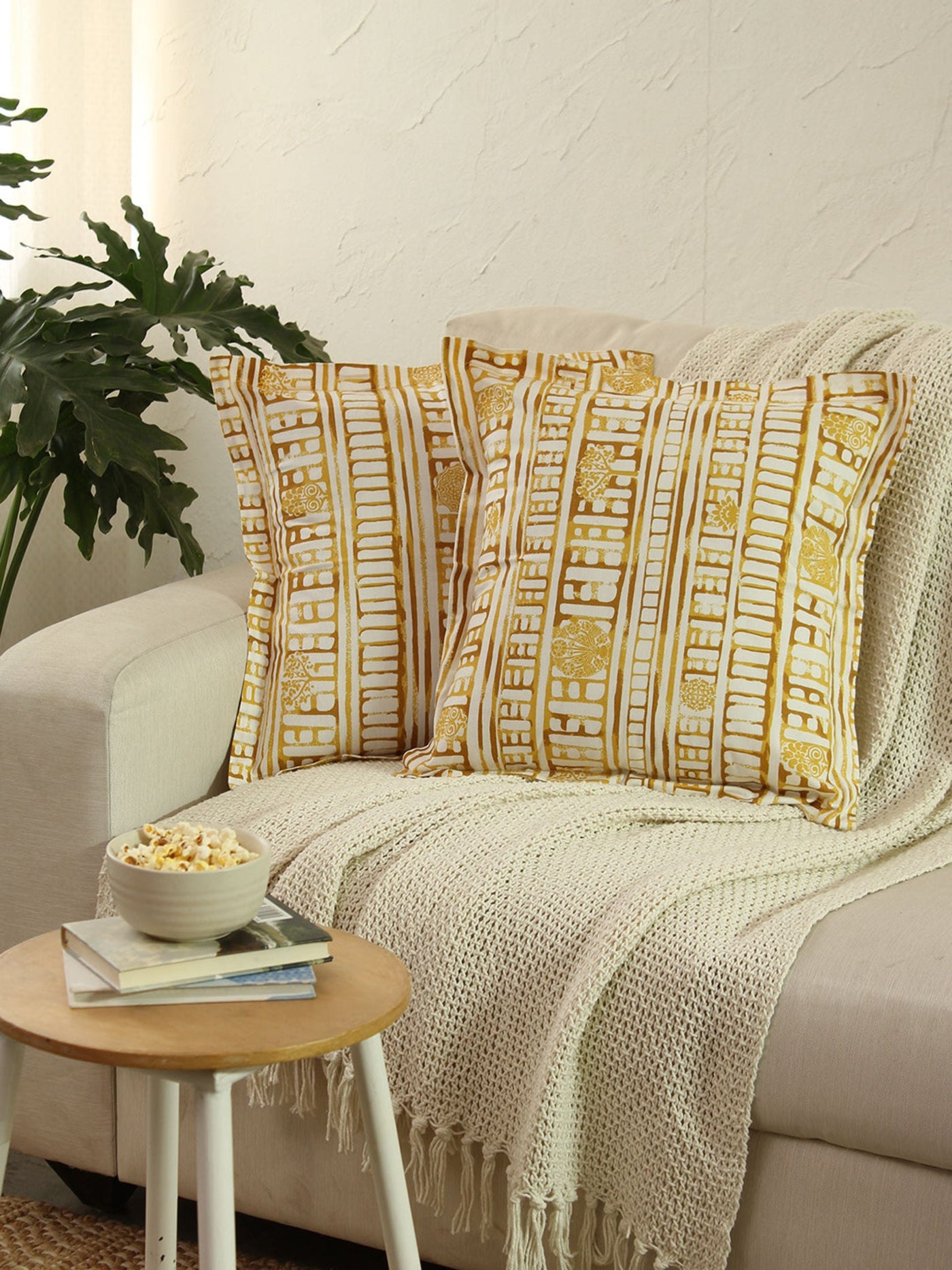 Cushion Cover - Sanchi (Yellow)