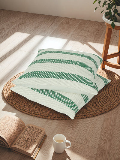 Shivalik Set of 2 Cushion Covers (Green) - 60x60cm