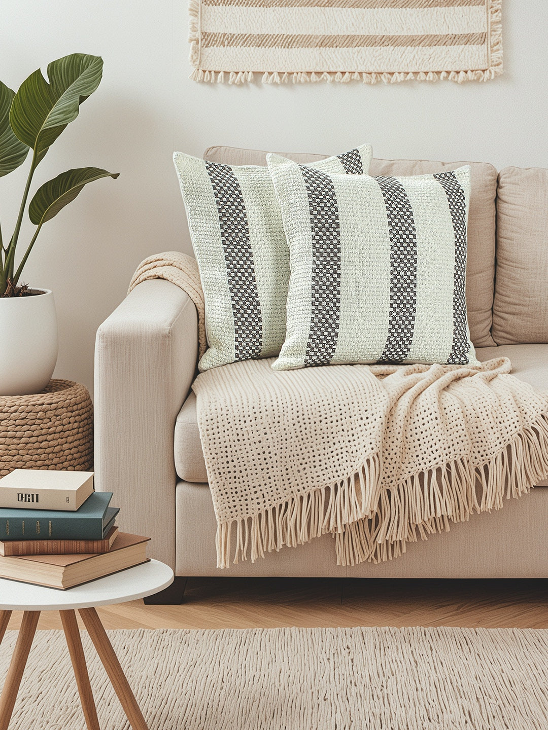 Shivalik Set of 2 Cushion Covers (Grey) - 45x45cm