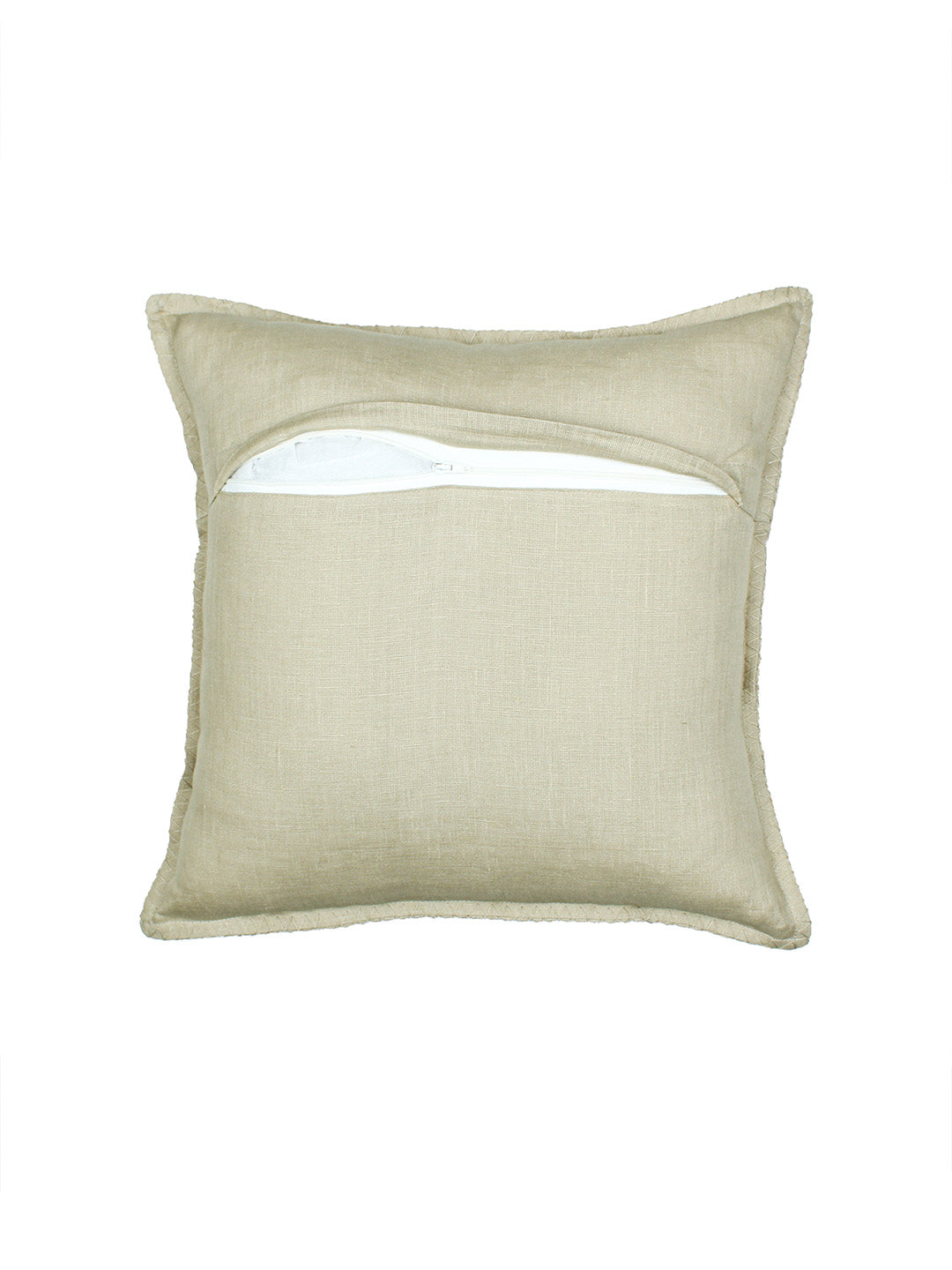 Tamarind Set Of 2 Cushion Covers - (Beige) - 40x40cm