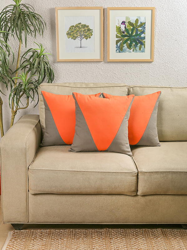 Cushion Cover - The Acute Triangles (Orange)