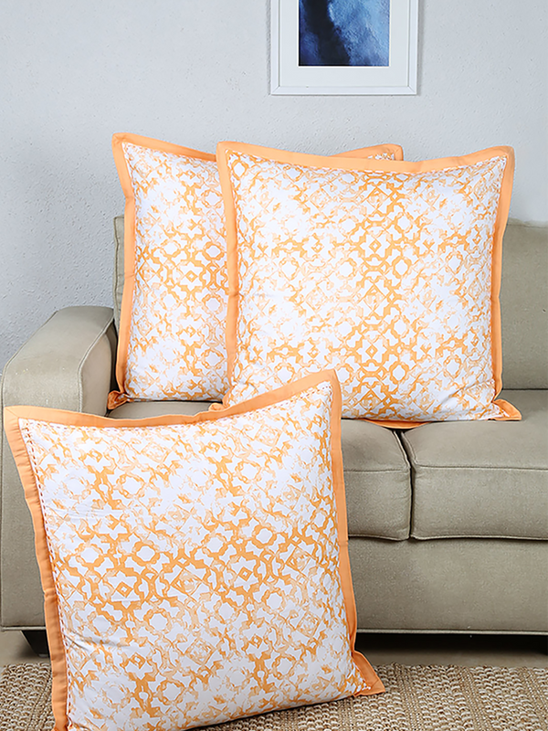 Cushion Cover - Jaali (Orange)